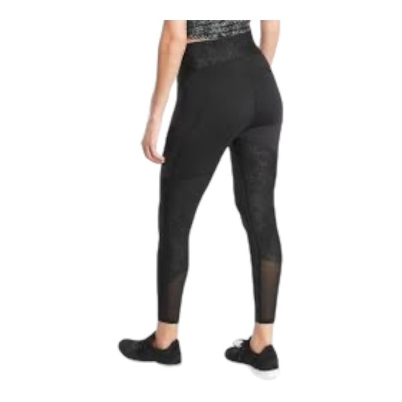 Athleta Stay Fly Reflective 7/8 Tights M Black High-Performance Workout Leggings - Picture 2 of 13